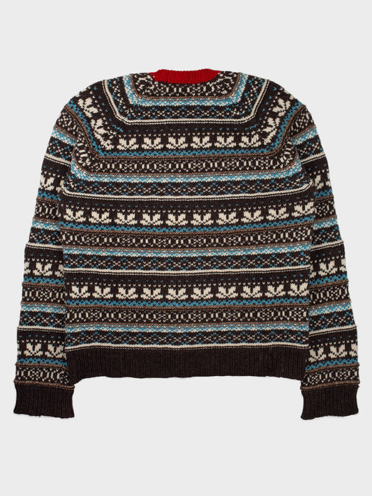Junya Watanabe MAN - A/W 2003 - fair isle wool sweater - size S