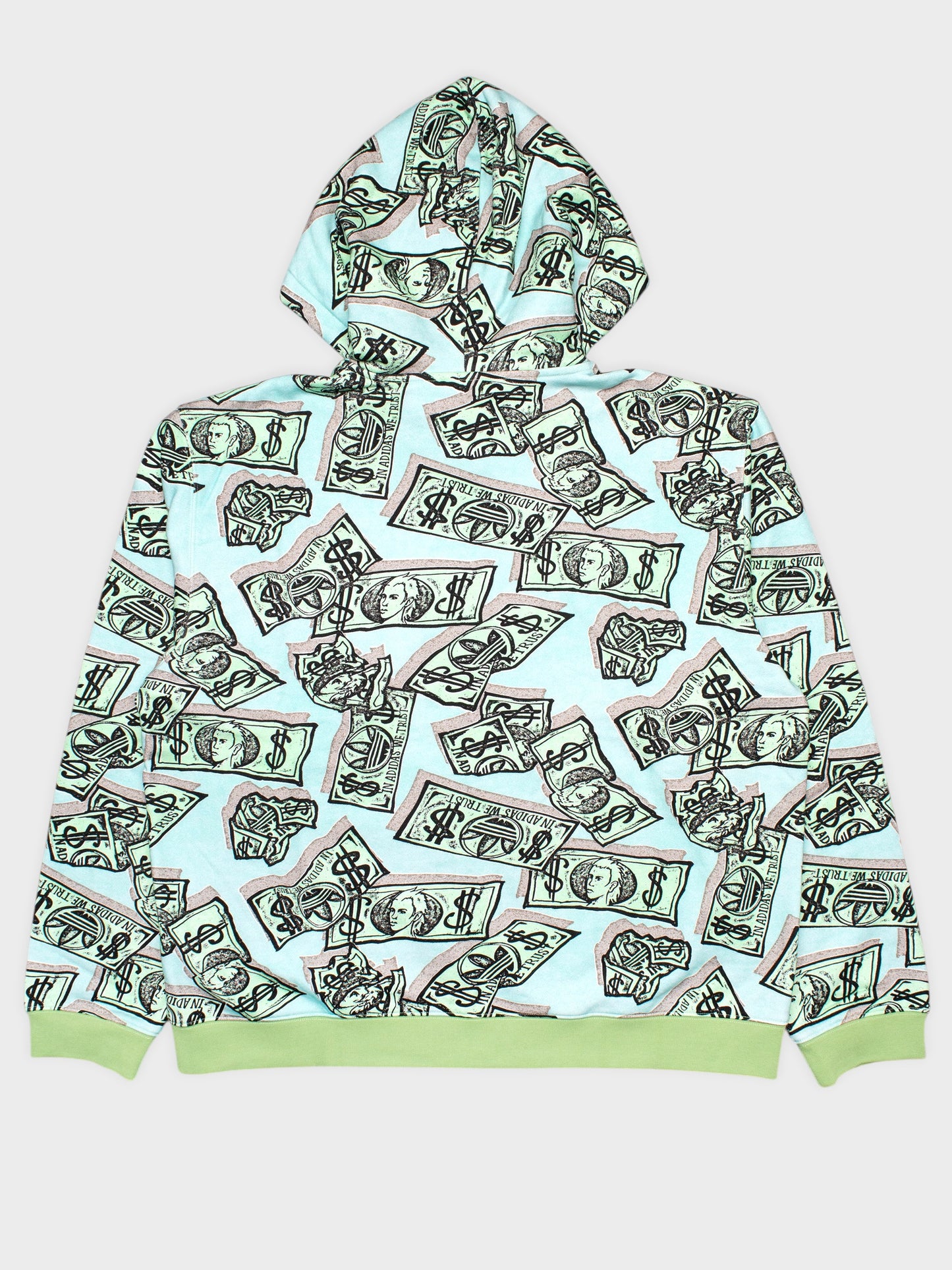 adidas Originals X Jeremy Scott - 2023 - (unreleased sample) Money Print zip hoodie - size M