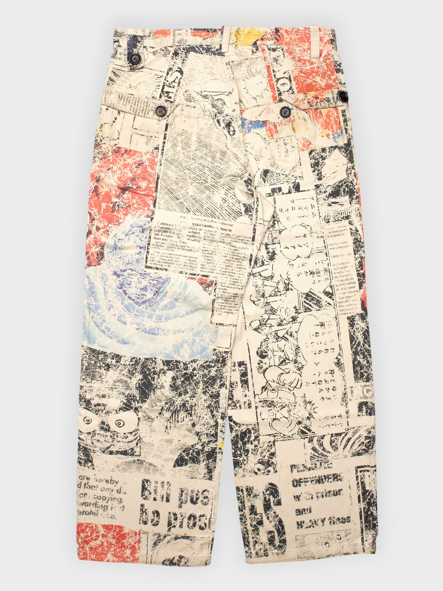 Y's - S/S 2013 - manga print pants - size 3