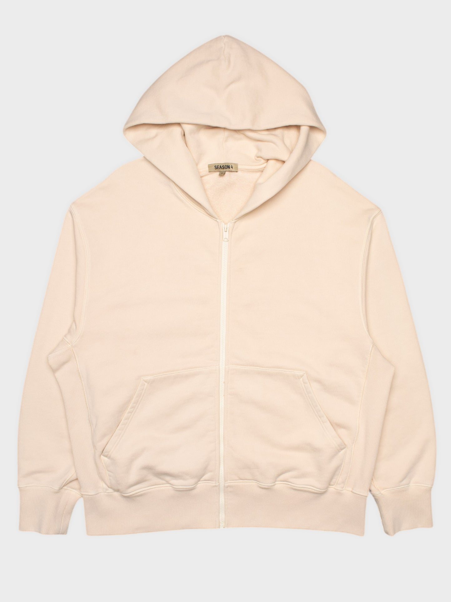 YEEZY Season 4 (2017) - Light Sand zip-up hoodie - size S