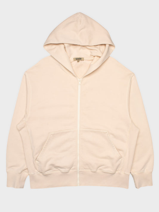 YEEZY Season 4 (2017) - Light Sand zip-up hoodie - size S