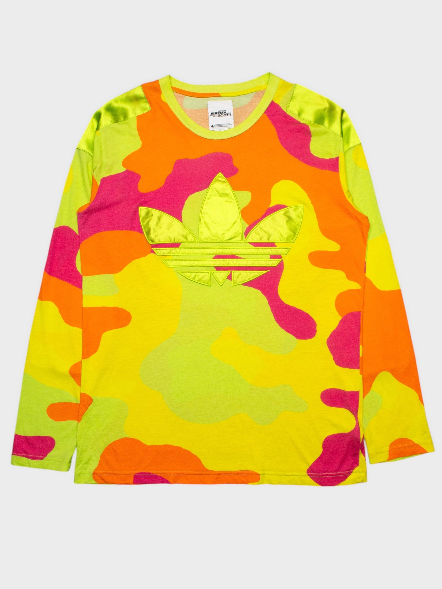 adidas Originals by Jeremy Scott - A/W 2013 - Neon Camo Long Sleeve - size L
