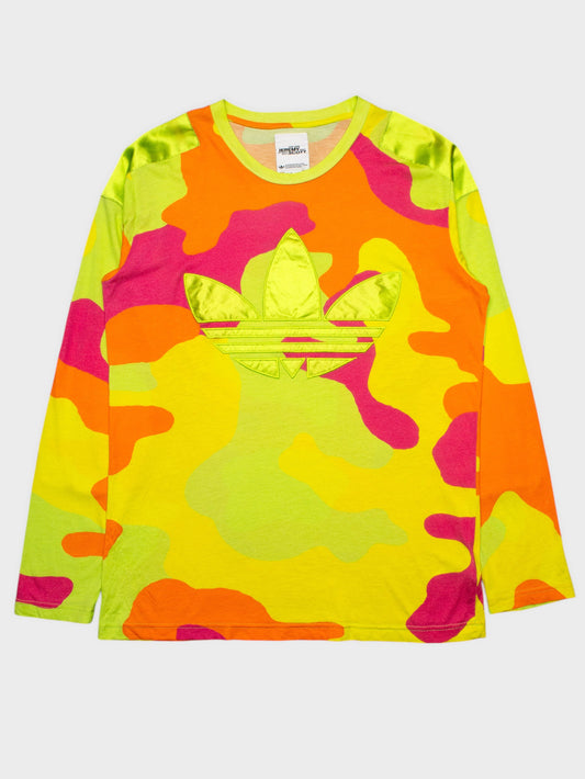 adidas Originals by Jeremy Scott - A/W 2013 - Neon Camo Long Sleeve - size L