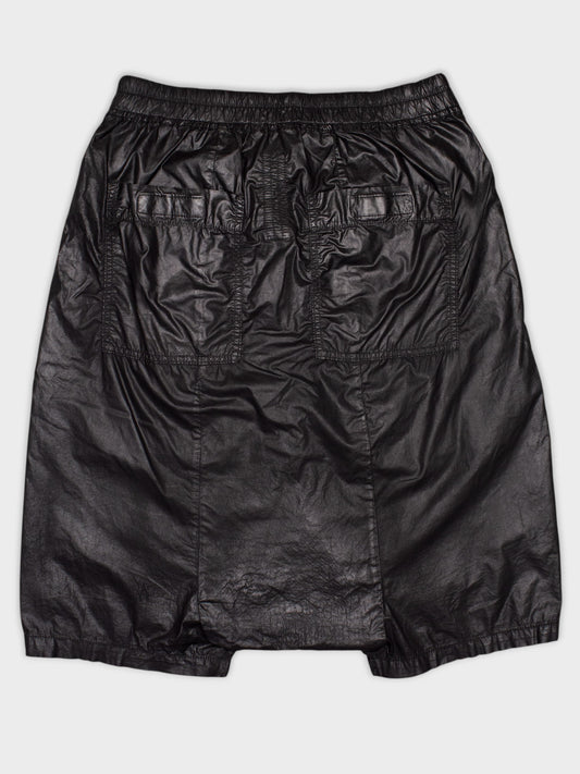 Rick Owens DRKSHDW - waxed cotton shorts - men's size M