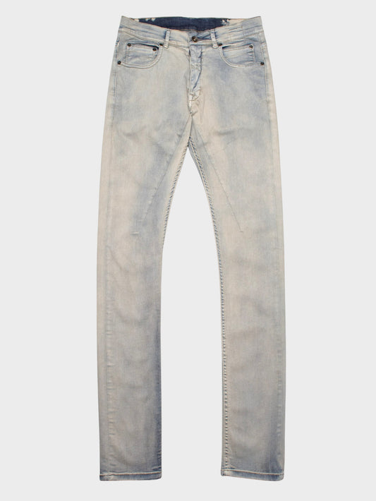 Rick Owens DRKSHDW - S/S 2015 - Detroit cut stretch cotton skinny fit jeans (Hustler Blue) - size 29