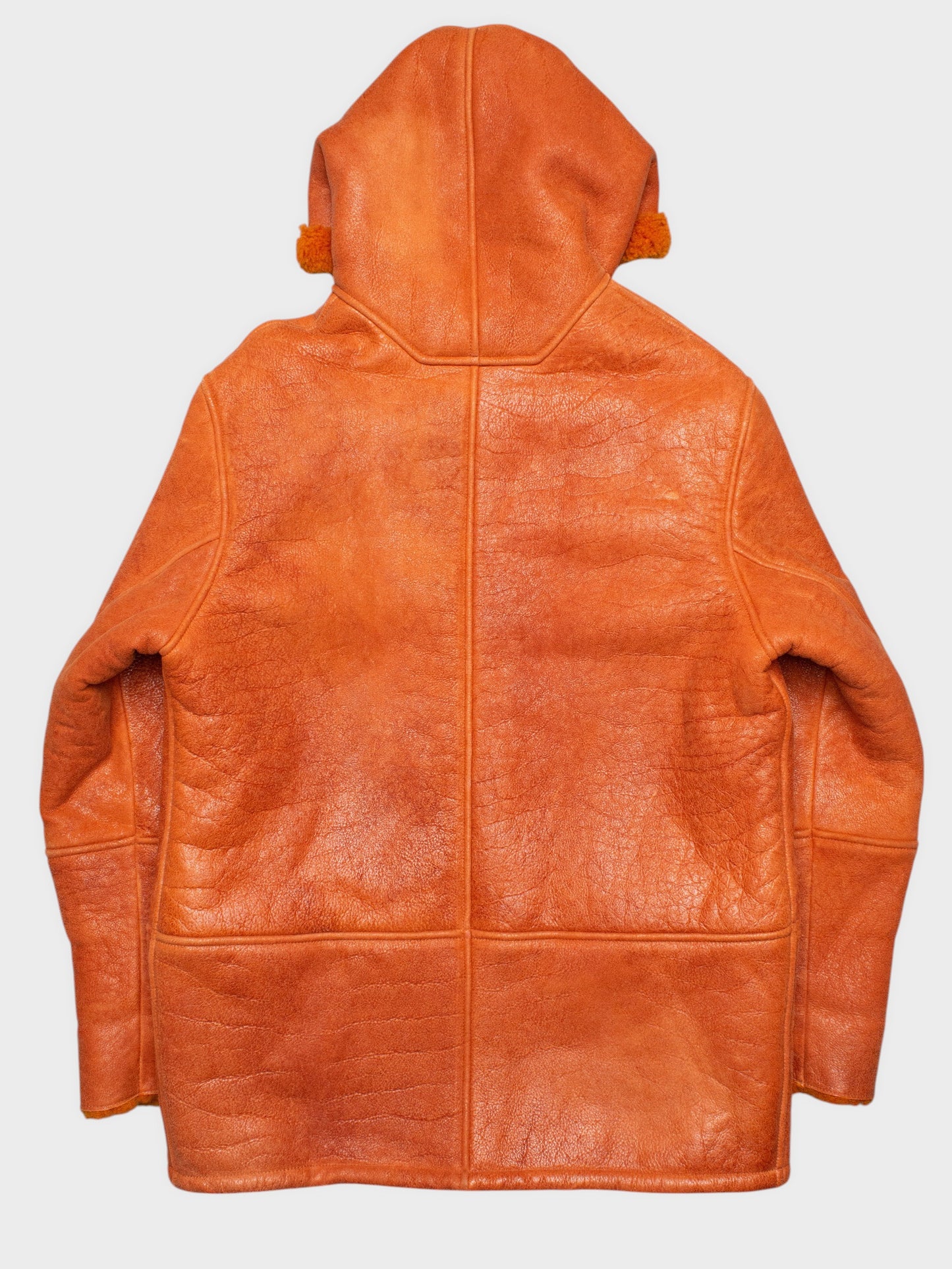YEEZY Season 3 (2016) - Rust hooded shearling coat - men's size L