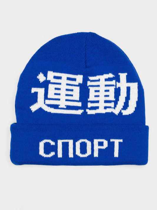Gosha Rubchinskiy - A/W 2015 - "Sport" beanie (blue)
