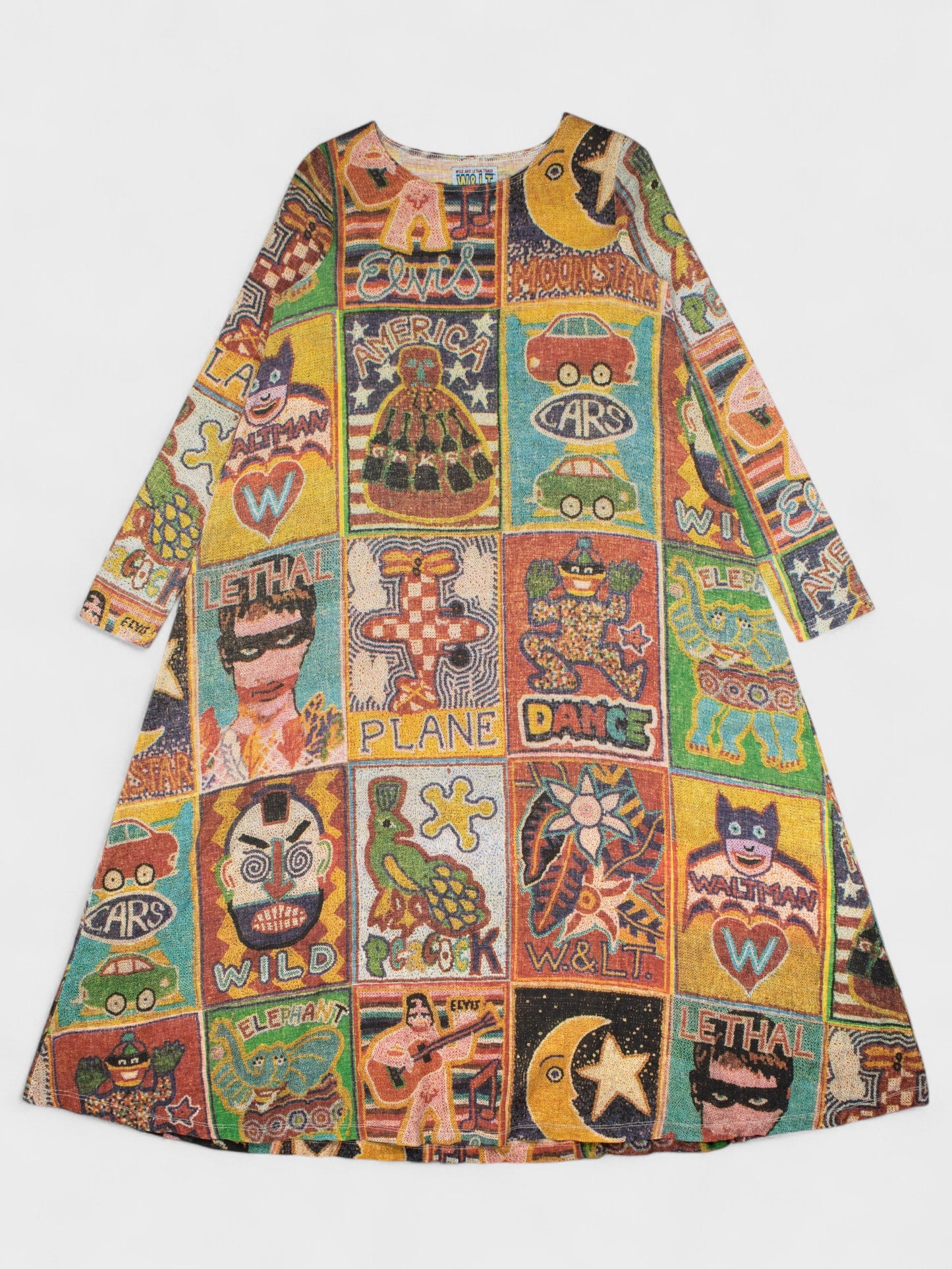 Wild & Lethal Trash - (vintage) - mosaic maxi dress