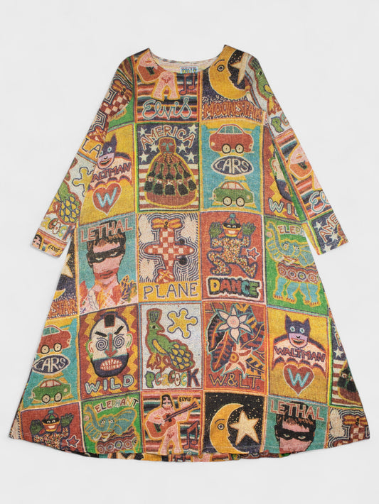 Wild & Lethal Trash - (vintage) - mosaic maxi dress
