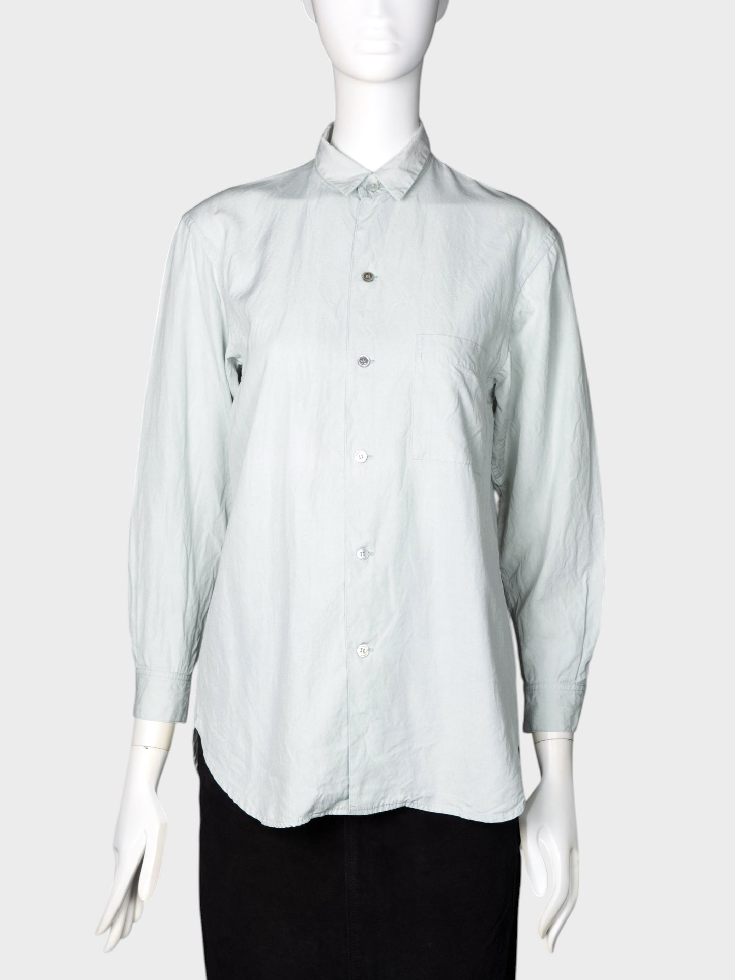 Yohji Yamamoto - (late 80's / early 90's) - rayon button-up shirt - size S