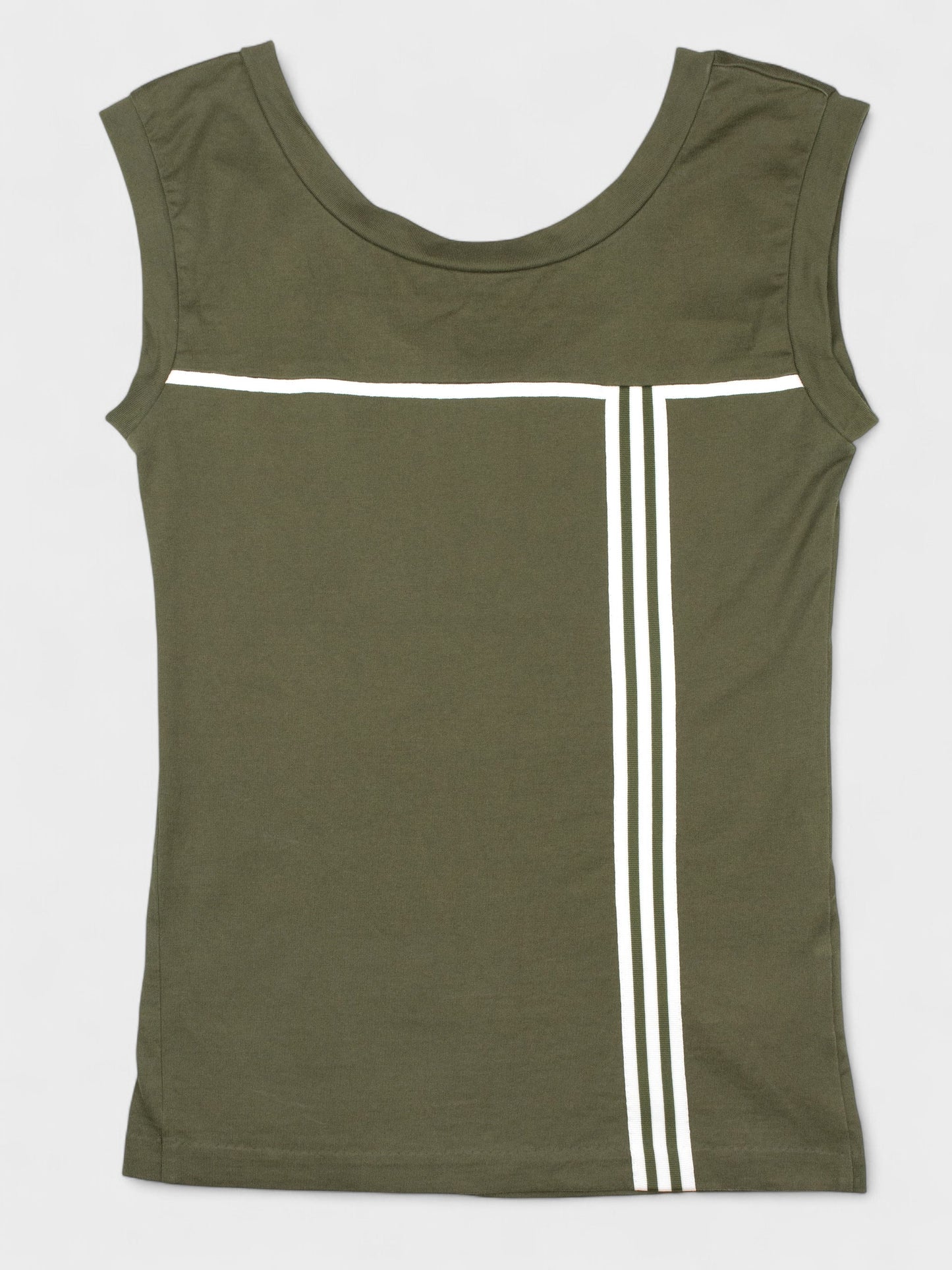 Y-3 - S/S 2003 - women's three stripes tank top (green) - size S