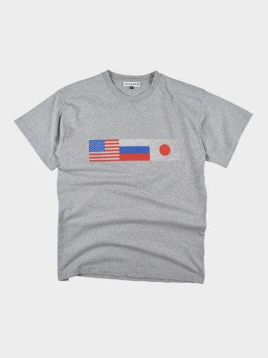 Gosha Rubchinskiy - A/W 2018 - flags t-shirt (grey) - size M